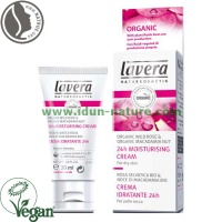 Crema facial hidratante de Rosa Salvaje Bio 24 horas LAVERA